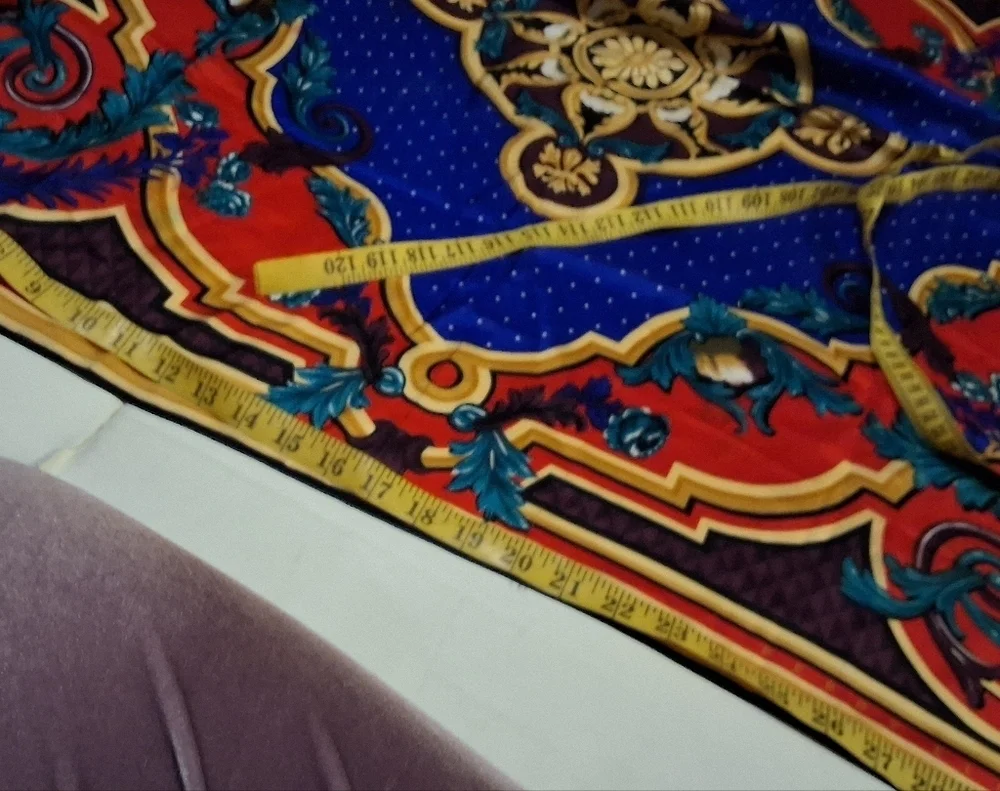 Perry Ellis Ginormous Regal Versaille Patten Silk Scarf